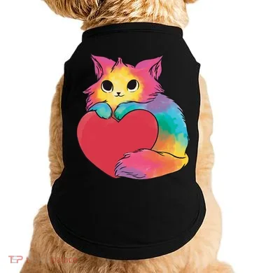 Rainbow Valentine Kitten Doggie Tank