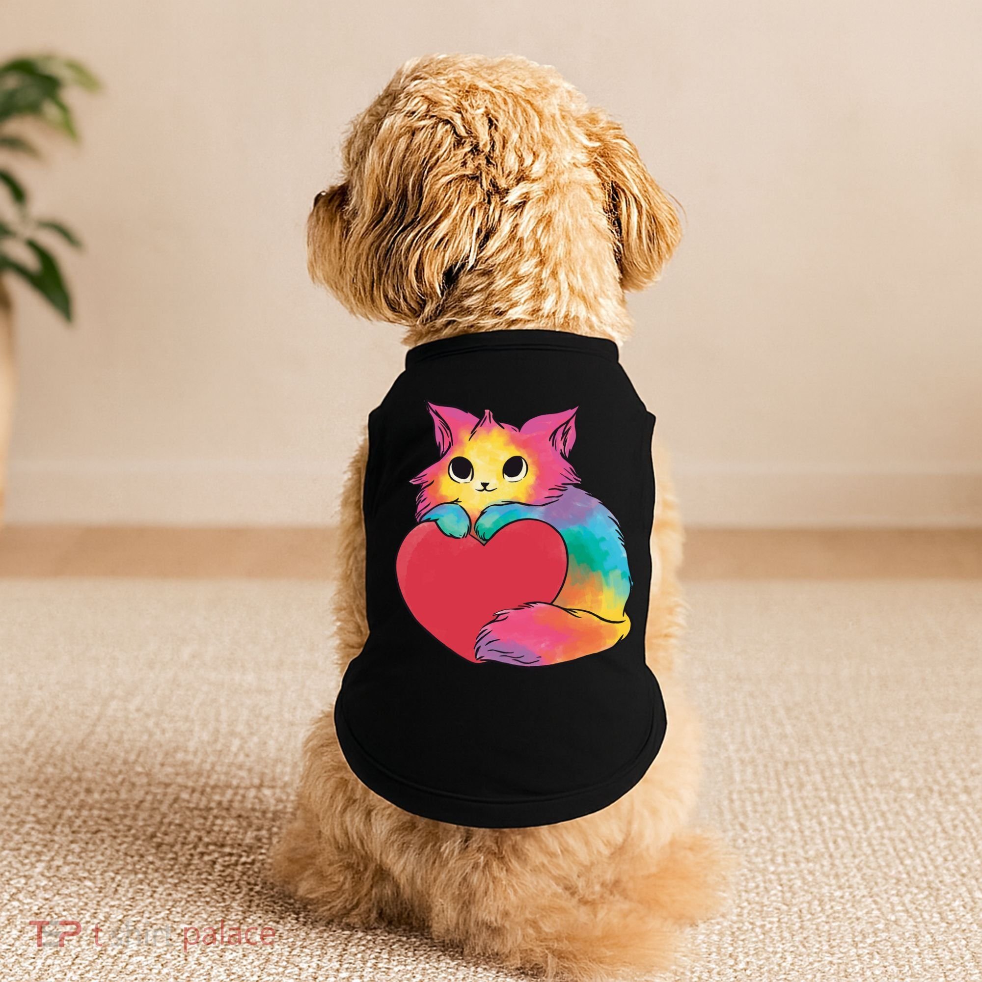 Rainbow Valentine Kitten Doggie Tank