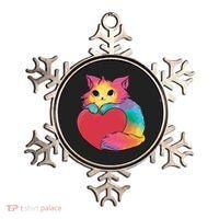 Rainbow Valentine Kitten Ornament thumb 0