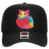 Rainbow Valentine Kitten Hat thumb 0