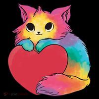 Rainbow Valentine Kitten Tank Top thumb 6
