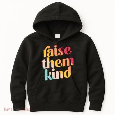 Raise Them Kind Vintage Style Colors Kids Hoodie