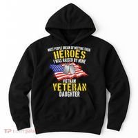 Raised By My Hero Proud Vietnam Veterans Daughter Hoodie thumb 0