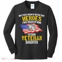 Raised By My Hero Proud Vietnam Veterans Daughter Kids Long Sleeve Shirt thumb 0