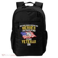 Raised By My Hero Proud Vietnam Veterans Son Backpack thumb 0