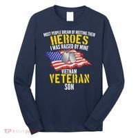 Raised By My Hero Proud Vietnam Veterans Son Long Sleeve Shirt thumb 0