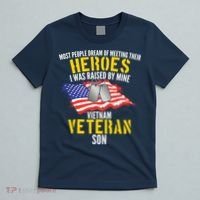Raised By My Hero Proud Vietnam Veterans Son T-Shirt thumb 5