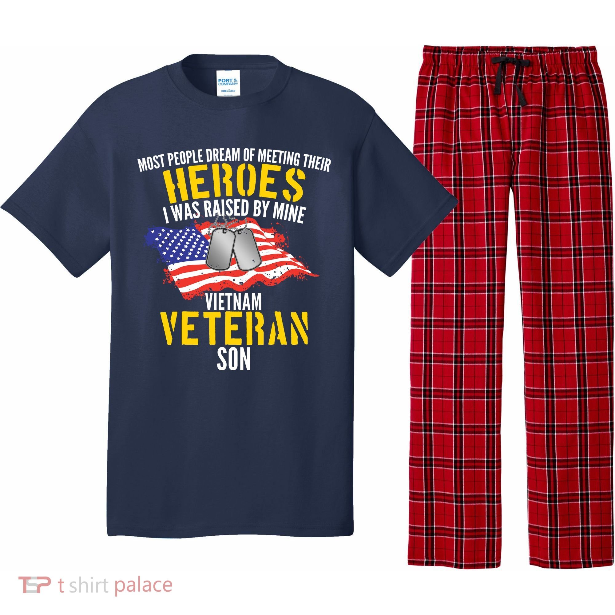 Raised By My Hero Proud Vietnam Veterans Son Pajama Set
