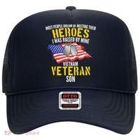 Raised By My Hero Proud Vietnam Veterans Son Hat thumb 0