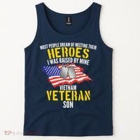 Raised By My Hero Proud Vietnam Veterans Son Tank Top thumb 2