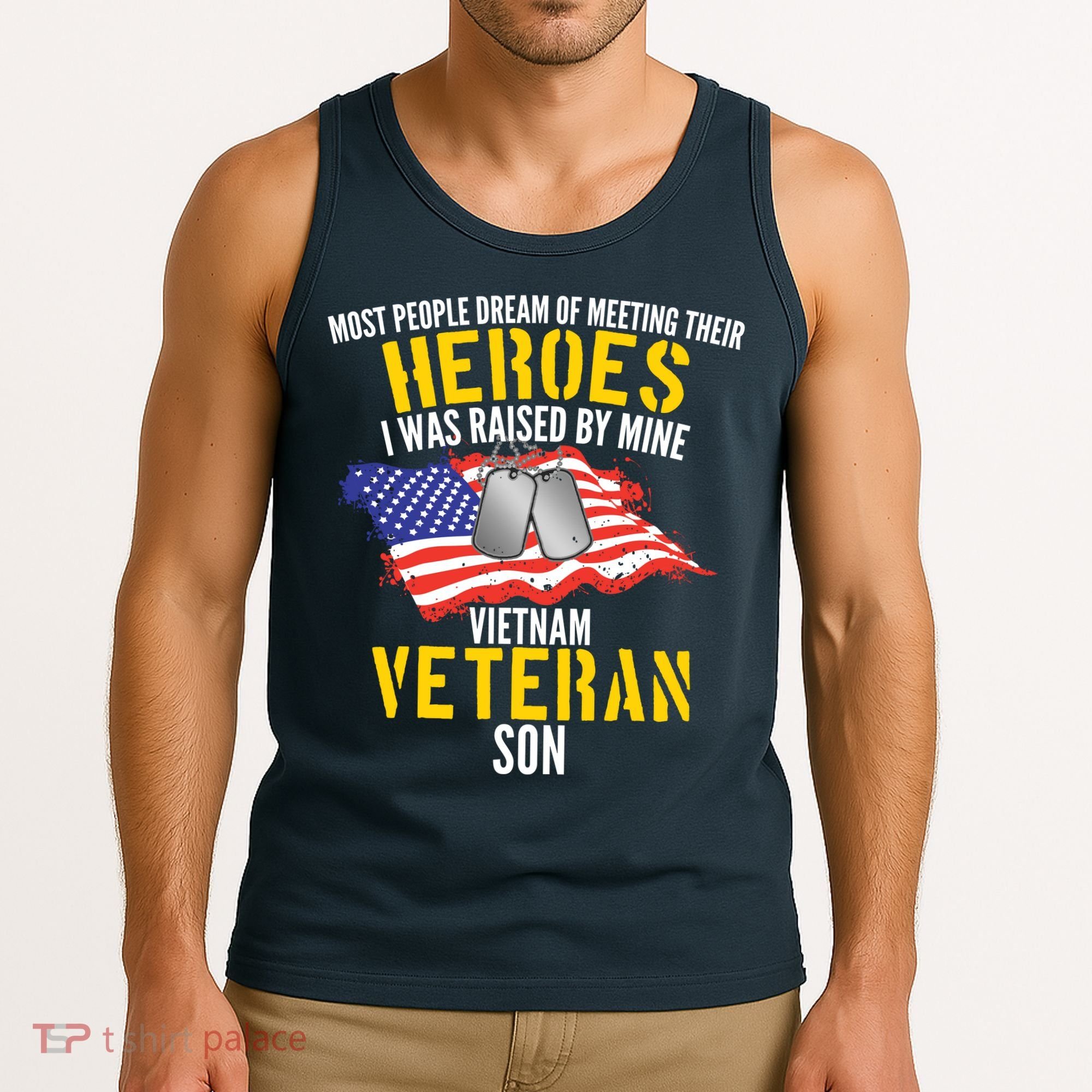 Raised By My Hero Proud Vietnam Veterans Son Tank Top