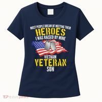 Raised By My Hero Proud Vietnam Veterans Son Women's T-Shirt thumb 0