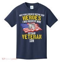 Raised By My Hero Proud Vietnam Veterans Son Kids T-Shirt thumb 0