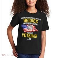 Raised By My Hero Proud Vietnam Veterans Son Kids T-Shirt thumb 2