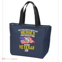 Raised By My Hero Proud Vietnam Veterans Son Tote Bag thumb 3