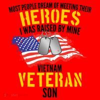 Raised By My Hero Proud Vietnam Veterans Son Santa Hat thumb 1