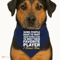 Raised My Favorite Player USA-Made Doggie Bandana thumb 1