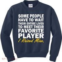 Raised My Favorite Player Kids Sweatshirt thumb 0