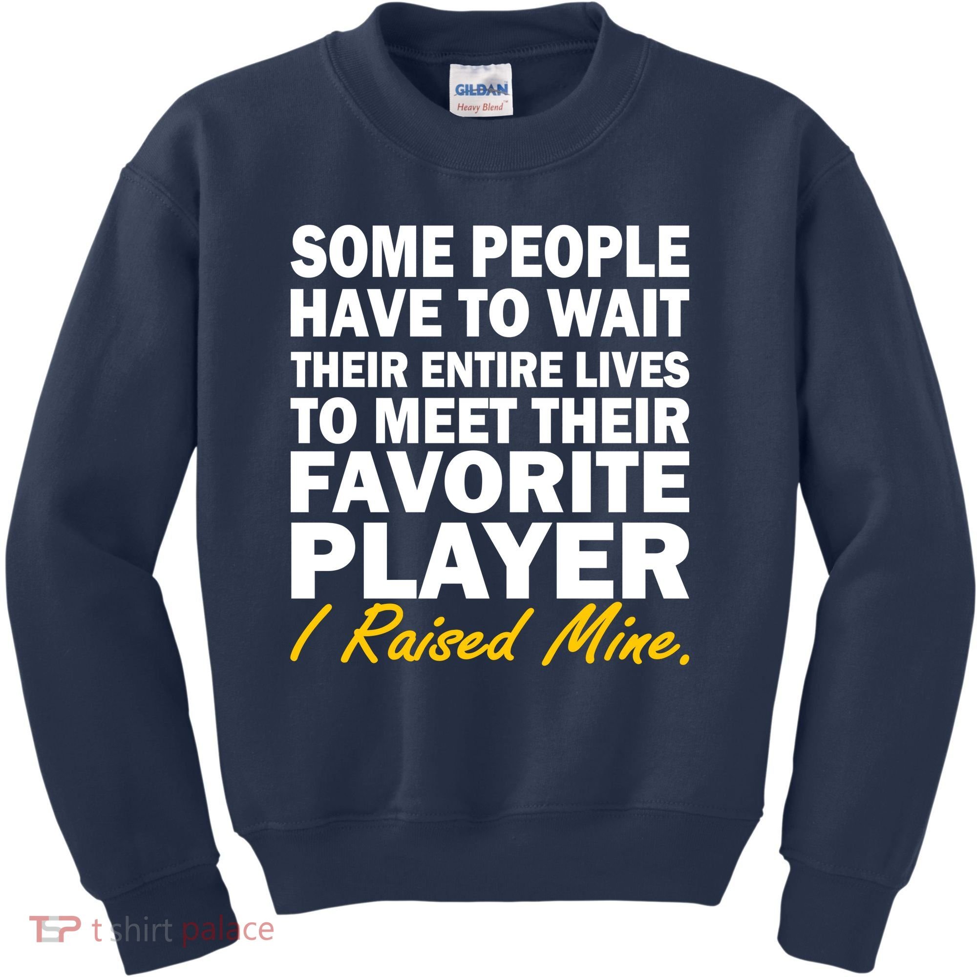 Raised My Favorite Player Kids Sweatshirt