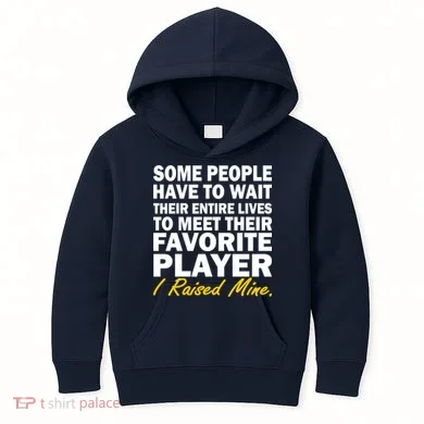 Raised My Favorite Player Kids Hoodie