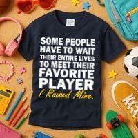 Raised My Favorite Player Kids T-Shirt thumb 3