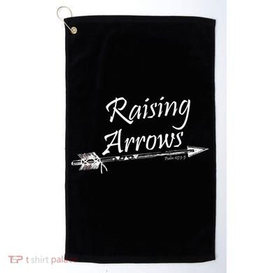 Raising Arrows Christian Psalm 127:3-5 Golf Towel