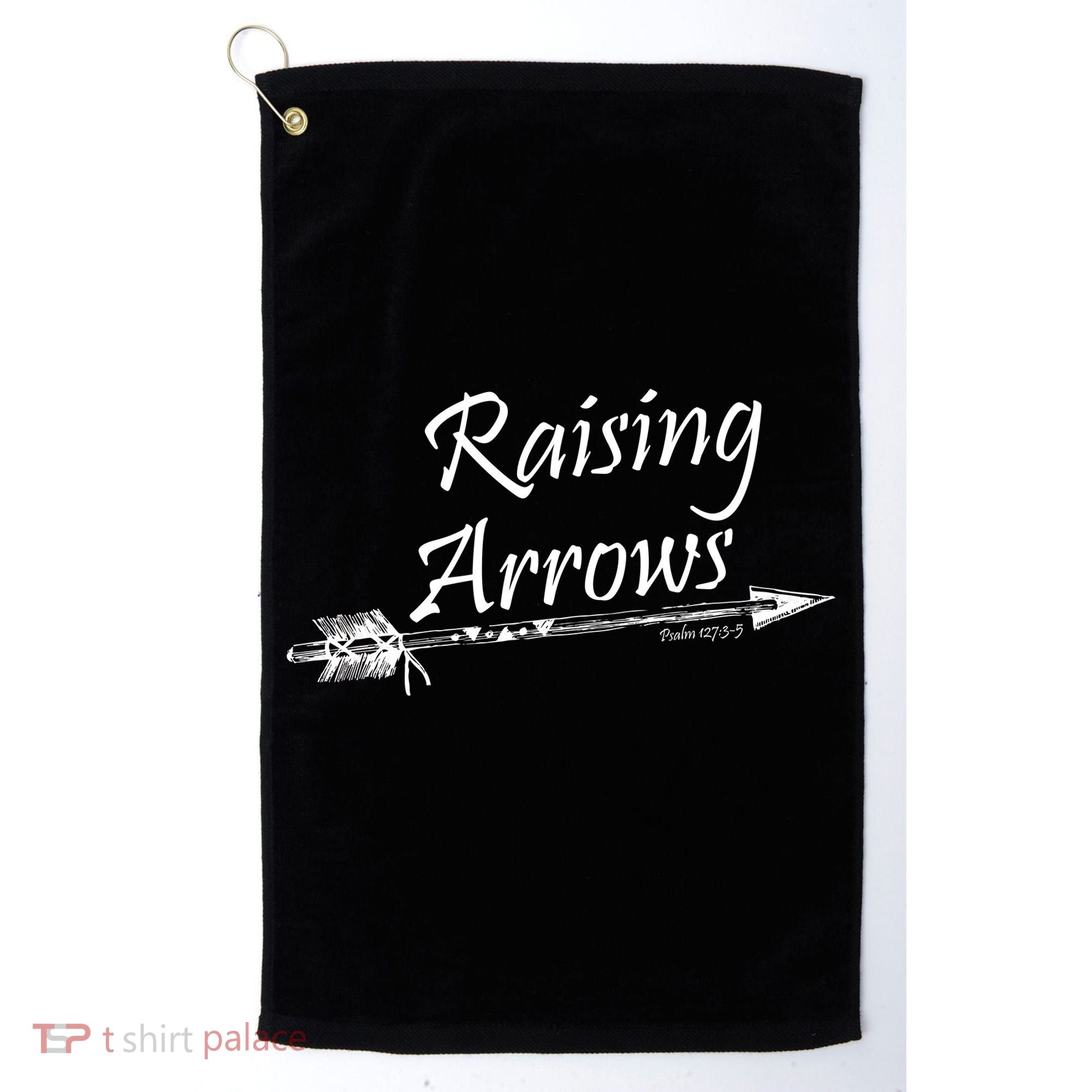 Raising Arrows Christian Psalm 127:3-5 Golf Towel