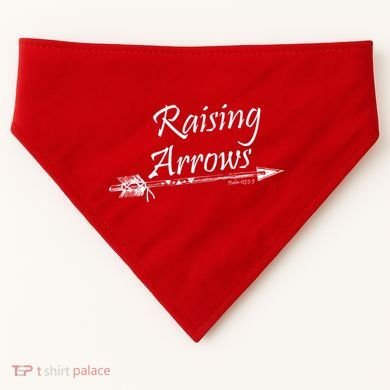 Raising Arrows Christian Psalm 127:3-5 USA-Made Doggie Bandana