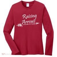 Raising Arrows Christian Psalm 127:3-5 Women's Long Sleeve Shirt thumb 0