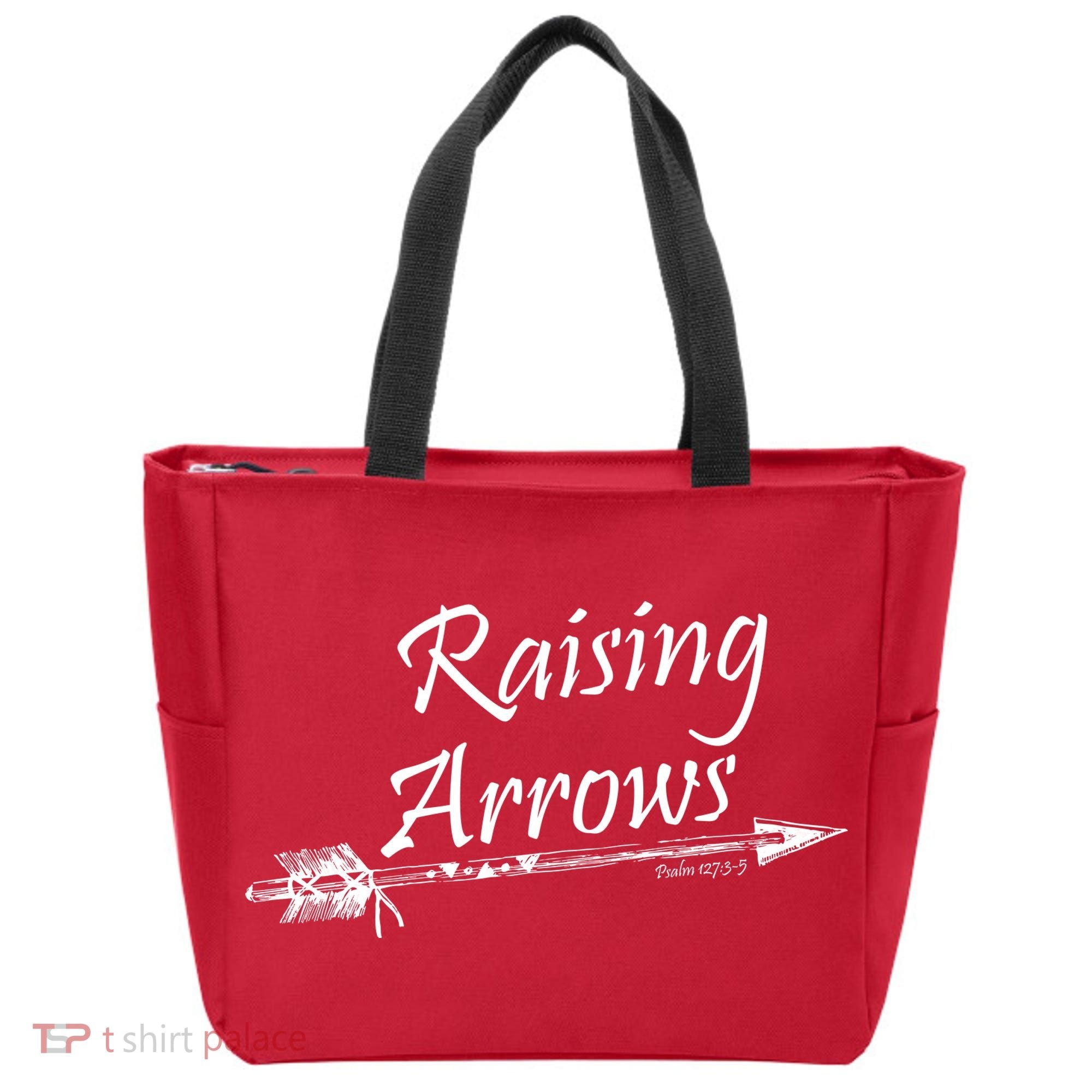 Raising Arrows Christian Psalm 127:3-5 Tote Bag