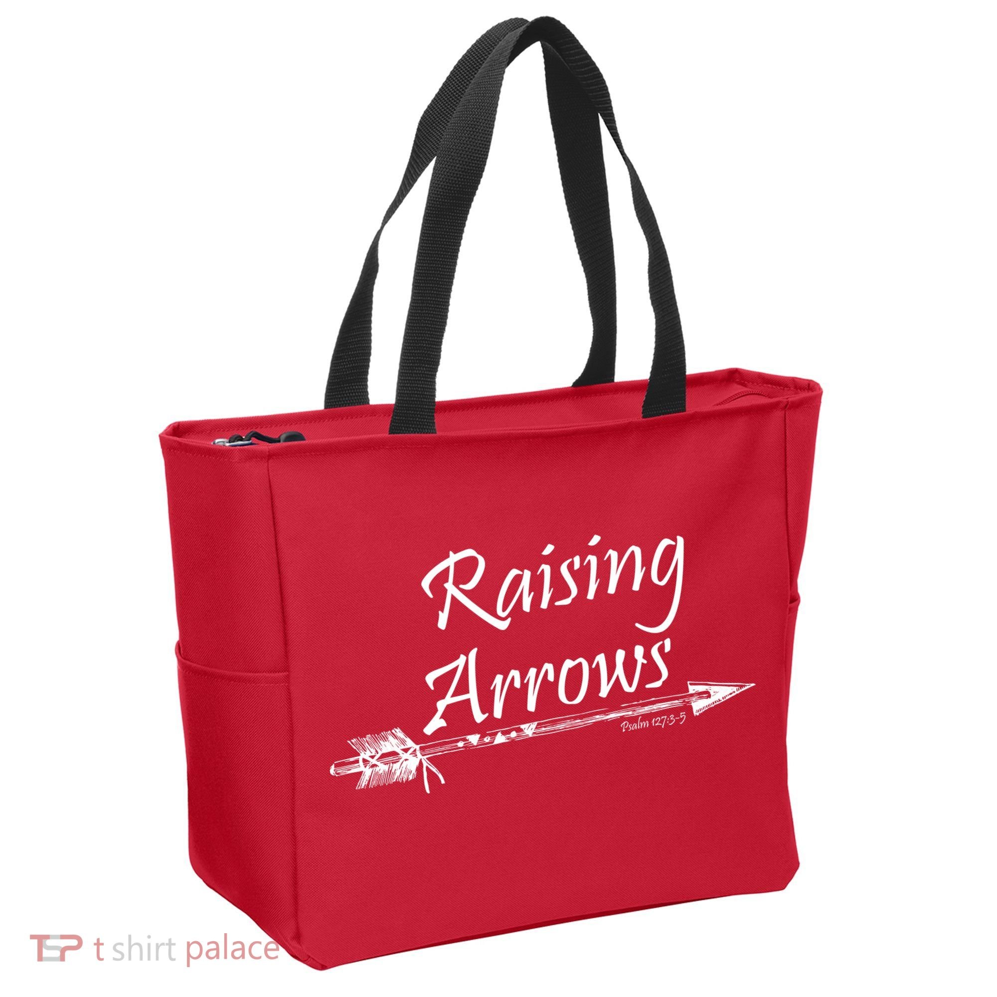 Raising Arrows Christian Psalm 127:3-5 Tote Bag