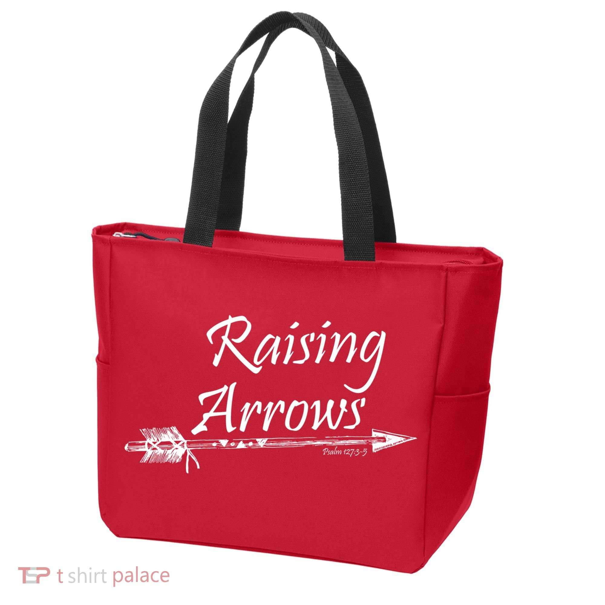 Raising Arrows Christian Psalm 127:3-5 Tote Bag