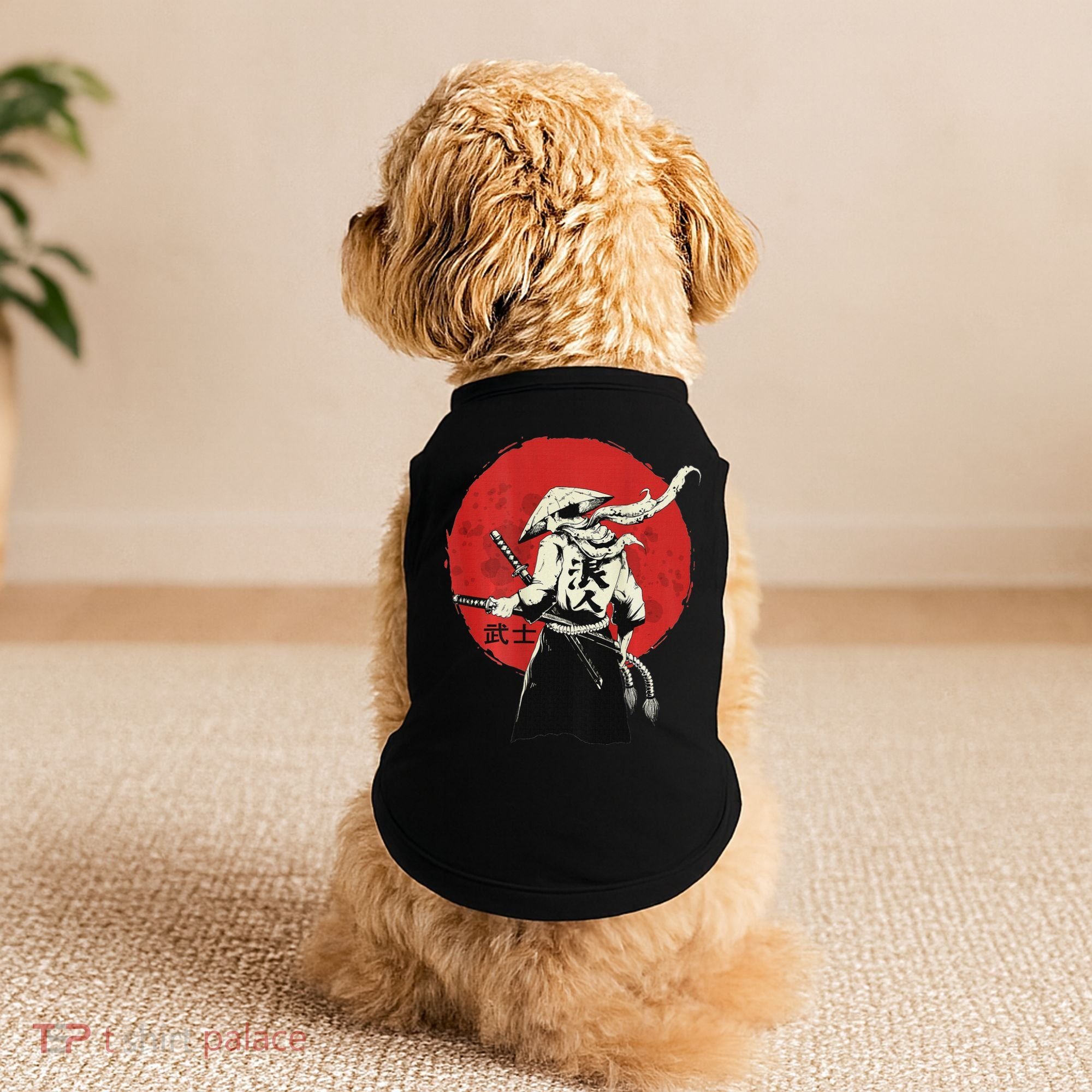 Retro Ancient Japan Samurai Warrior Tokyo Samurai Katana Doggie Tank