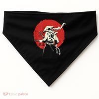 Retro Ancient Japan Samurai Warrior Tokyo Samurai Katana USA-Made Doggie Bandana thumb 0