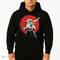 Retro Ancient Japan Samurai Warrior Tokyo Samurai Katana Hoodie thumb 2