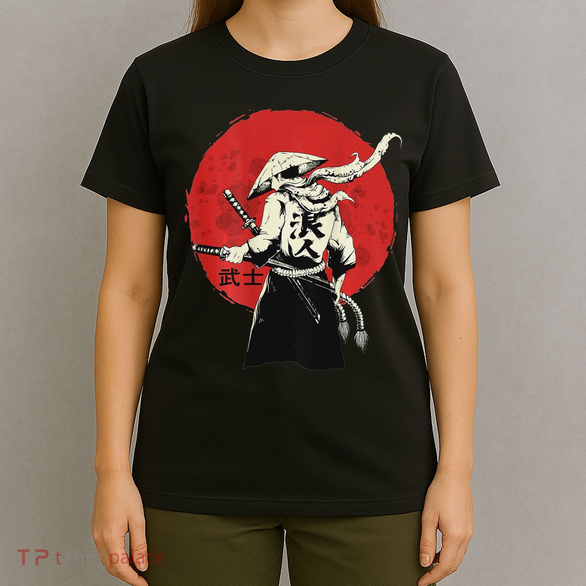 Retro Ancient Japan Samurai Warrior Tokyo Samurai Katana T-Shirt