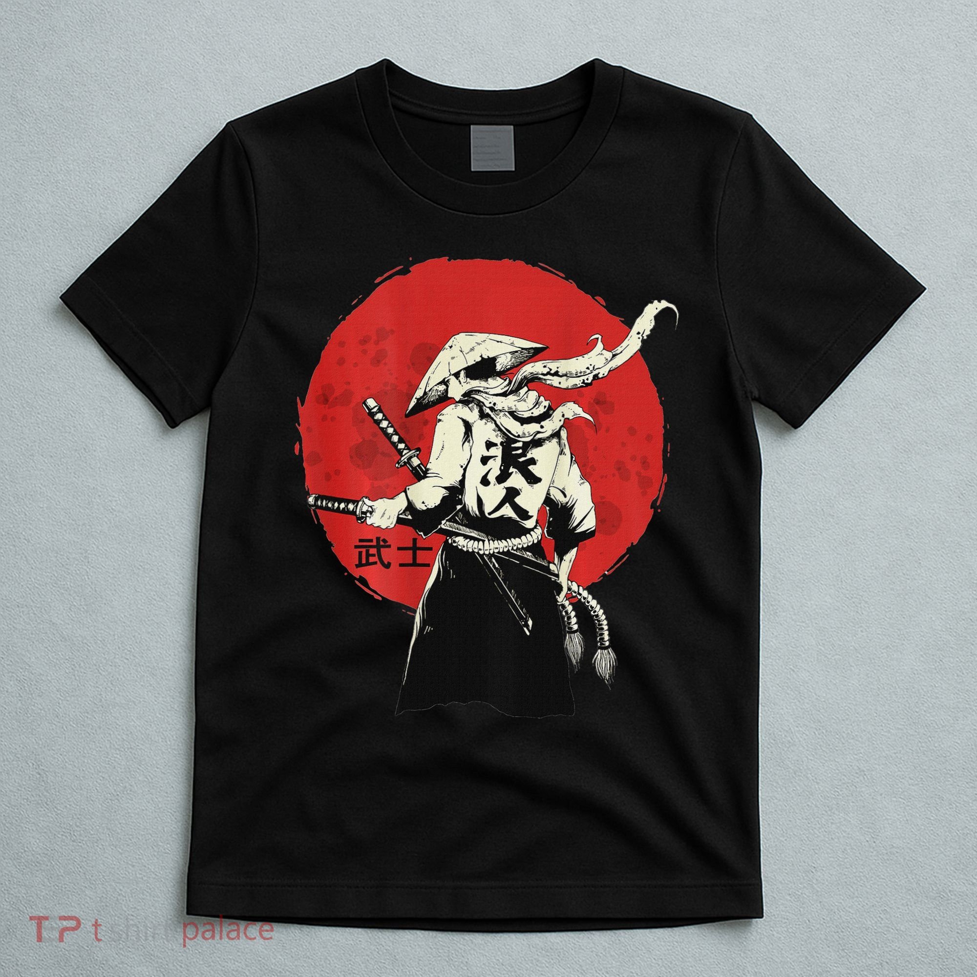 Retro Ancient Japan Samurai Warrior Tokyo Samurai Katana T-Shirt