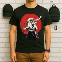 Retro Ancient Japan Samurai Warrior Tokyo Samurai Katana T-Shirt thumb 6