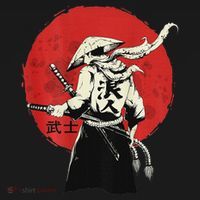 Retro Ancient Japan Samurai Warrior Tokyo Samurai Katana Polo thumb 3
