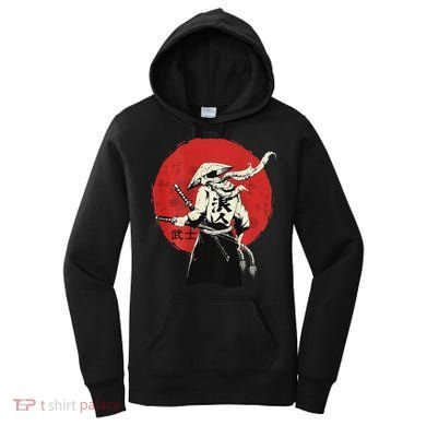 Retro Ancient Japan Samurai Warrior Tokyo Samurai Katana Women's Hoodie