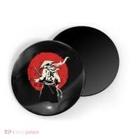 Retro Ancient Japan Samurai Warrior Tokyo Samurai Katana Magnet thumb 0