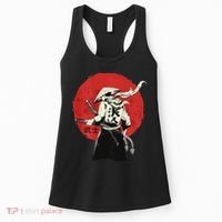 Retro Ancient Japan Samurai Warrior Tokyo Samurai Katana Women's Tank Top thumb 0