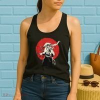 Retro Ancient Japan Samurai Warrior Tokyo Samurai Katana Women's Tank Top thumb 2