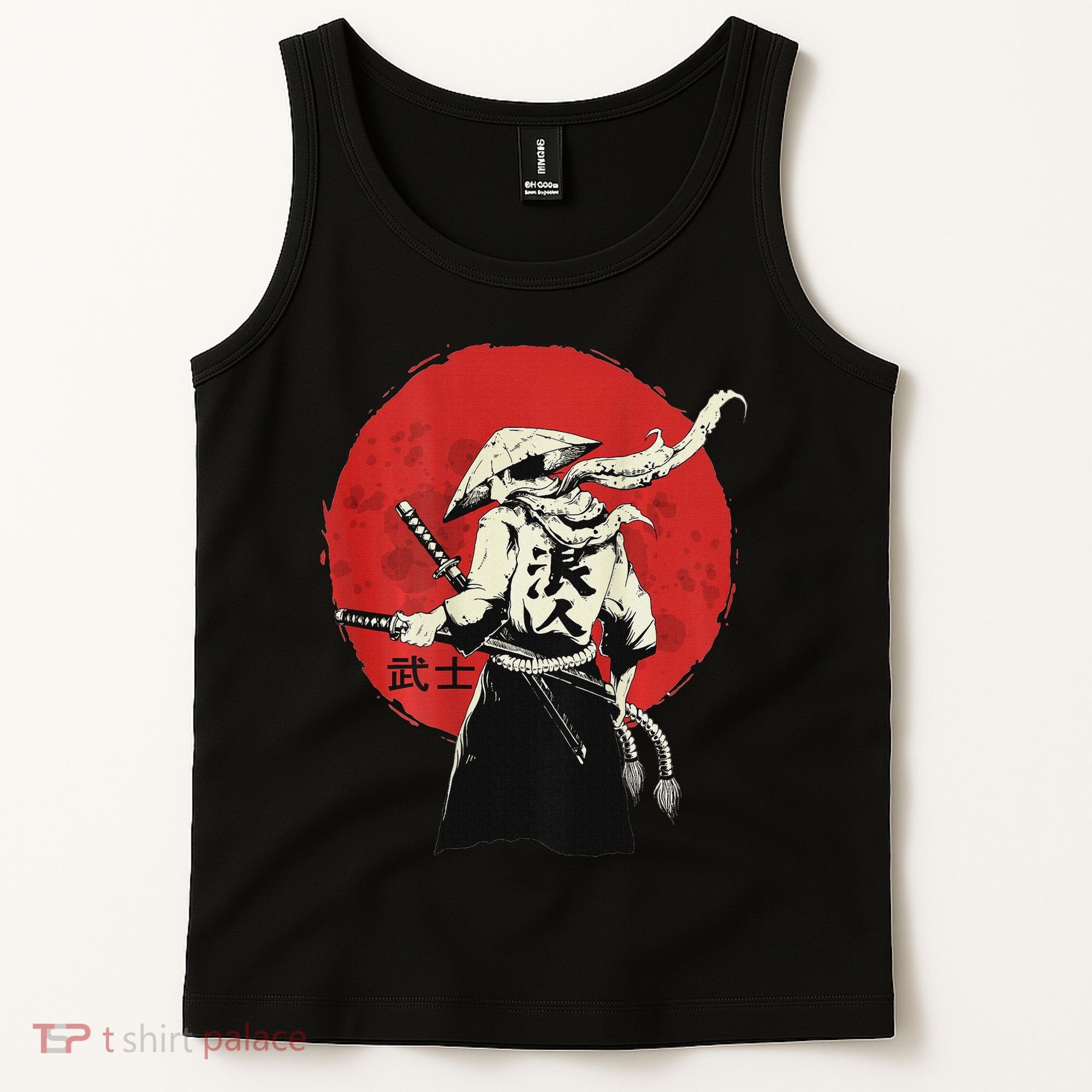 Retro Ancient Japan Samurai Warrior Tokyo Samurai Katana Tank Top