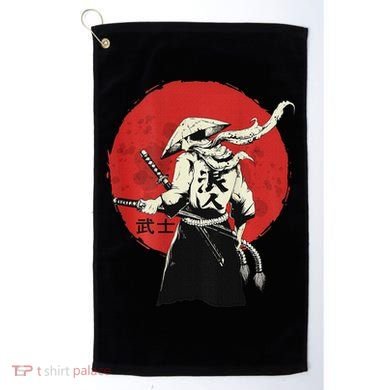 Retro Ancient Japan Samurai Warrior Tokyo Samurai Katana Golf Towel