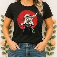 Retro Ancient Japan Samurai Warrior Tokyo Samurai Katana Women's T-Shirt thumb 2