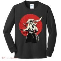 Retro Ancient Japan Samurai Warrior Tokyo Samurai Katana Kids Long Sleeve Shirt thumb 0