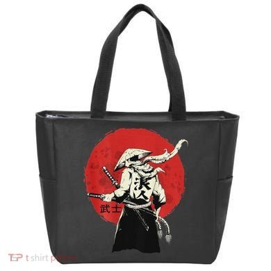 Retro Ancient Japan Samurai Warrior Tokyo Samurai Katana Tote Bag