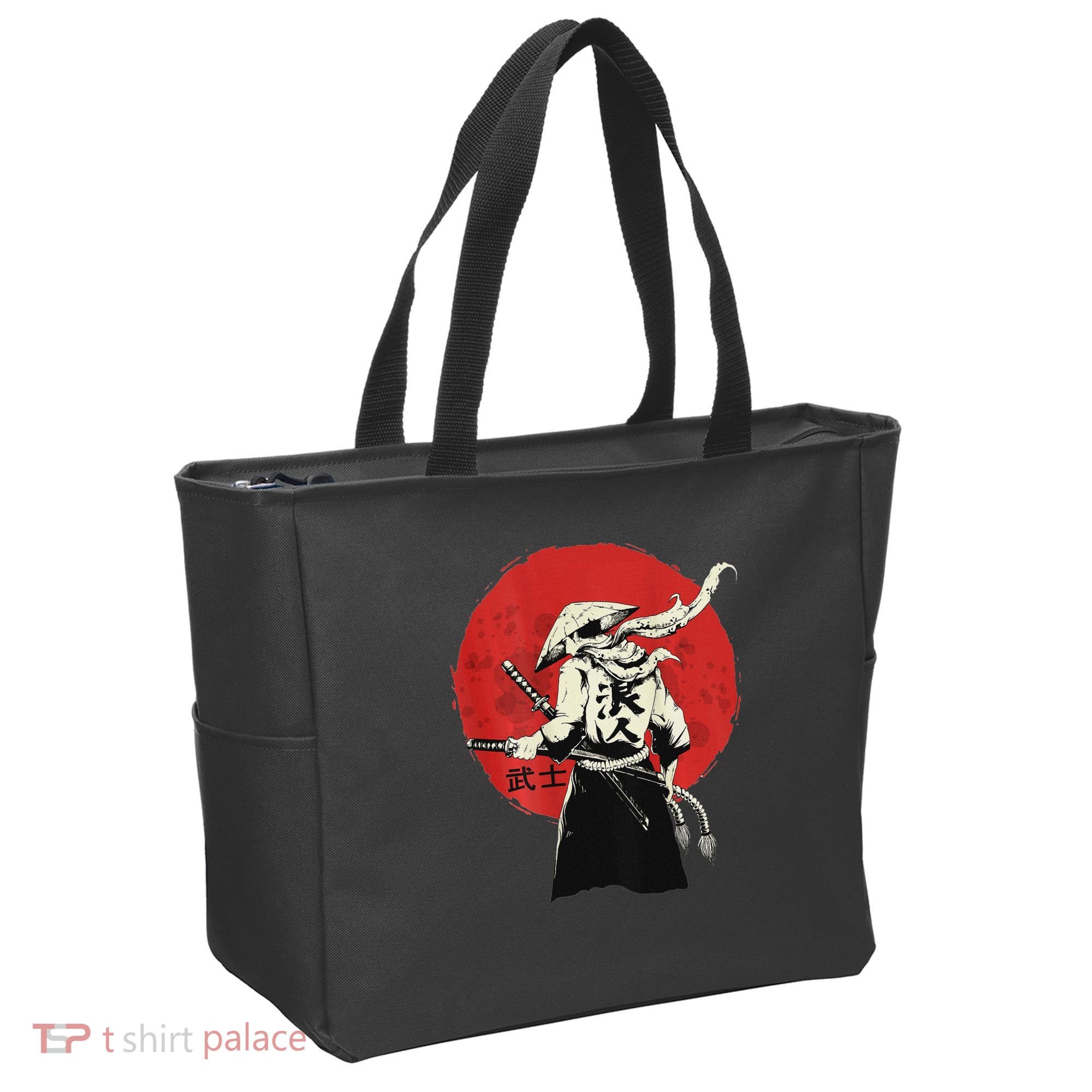 Retro Ancient Japan Samurai Warrior Tokyo Samurai Katana Tote Bag