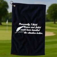 Romeo And Juliet Golf Towel thumb 1